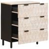 vidaXL Buffet Finition Lavage Blanc 60 x 33 x 75 cm