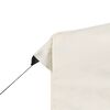 vidaXL Tente de réception pliable avec parois Aluminium 2x2 m Crème