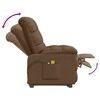 vidaXL Fauteuil de massage Marron Tissu