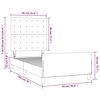 vidaXL Cadre de lit sans matelas noir 90x190 cm velours