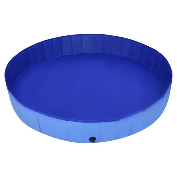 vidaXL Piscine pliable pour chiens Bleu 300x40 cm PVC
