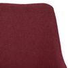 vidaXL Chaises &agrave; manger lot de 4 rouge bordeaux tissu