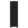 vidaXL Cabinet de salle de bain avec tiroir Noir 30,5 x 30 x 101 cm