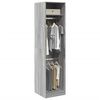 vidaXL Garde-robe gris sonoma 50x50x200 cm bois d'ing&eacute;nierie