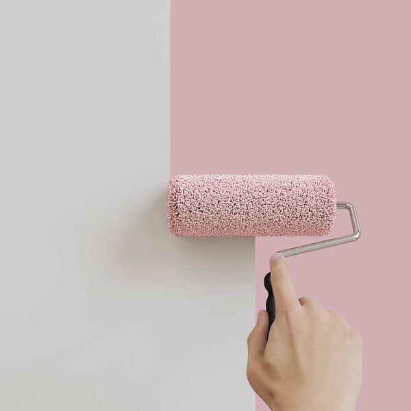 vidaXL Peinture murale Rose 16,5 x 16,5 x 16 cm Impression murale