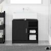 vidaXL Cabinet de Lavabo Chêne noir 63 x 29 x 55 cm Bois d'ingénierie