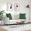 vidaXL Coussins de canap&eacute; 2 pcs Vert fonc&eacute; 60 x 60 cm