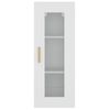 vidaXL Armoire murale suspendue Blanc 34,5x34x90 cm