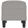 vidaXL Banc Gris clair 70x35x41 cm Tissu