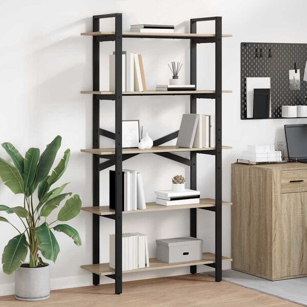 vidaXL &Eacute;tag&egrave;re Ch&ecirc;ne Sonoma 100 x 33,5 x 178 cm Bois d'ing&eacute;nierie