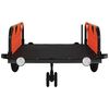 vidaXL Remorque de v&eacute;lo orange tissu oxford et fer