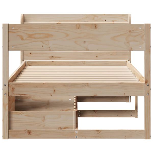 vidaXL Cadre de lit sans matelas 90x190 cm bois de pin massif