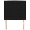 vidaXL T&ecirc;te de lit LED avec des lumi&egrave;res &agrave; LED Noir 90 cm Polyester