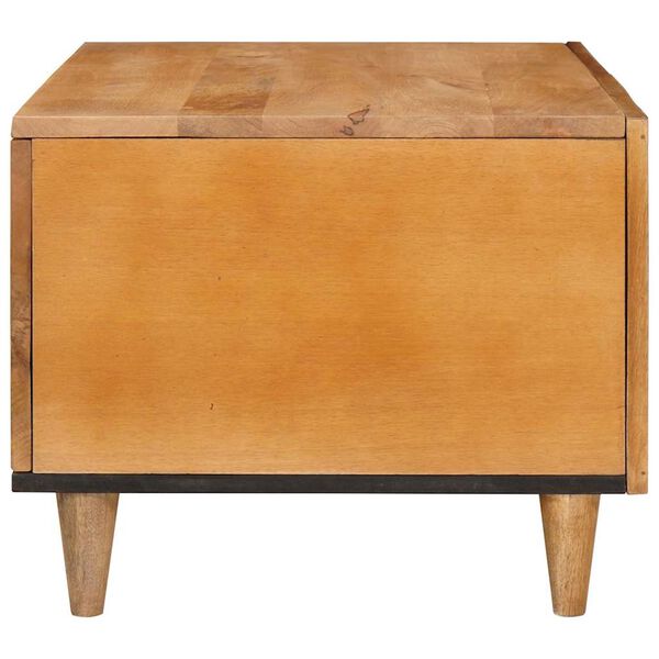 vidaXL Table basse Marron Clair 80 x 50 x 40 cm Bois d'acacia massif