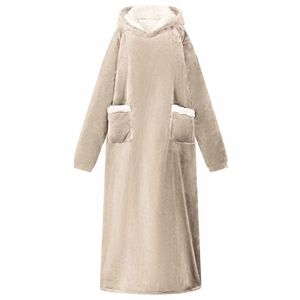 vidaXL Sweat &agrave; capuche couverture Beige M Polaire et flanelle
