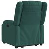 vidaXL Fauteuil inclinable vert fonc&eacute; tissu