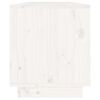 vidaXL Meuble TV Blanc 110,5x34x40 cm Bois de pin massif