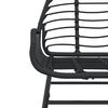 vidaXL Chaises de jardin lot de 2 Noir Résine tressée