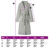 vidaXL Robe de bain sans capuche Gris xxxl Flanelle