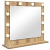 vidaXL Miroir de vanit&eacute; Ch&ecirc;ne artisanal 60 x 55 x 18 cm Rectangulaire