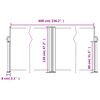 vidaXL Auvent lat&eacute;ral r&eacute;tractable blanc 120x600 cm