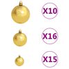 vidaXL Arbre de No&euml;l artificiel pr&eacute;-&eacute;clair&eacute;/boules argent&eacute; 240 cm PET