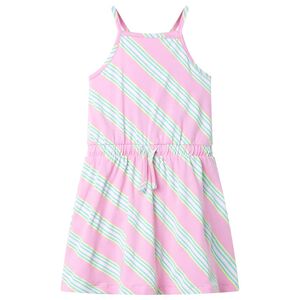 Robe pour enfants avec cordon de serrage sans manches rose 92