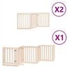 vidaXL Barri&egrave;re pour chien porte pliable 12 panneaux bois de peuplier