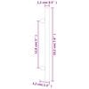 vidaXL Poign&eacute;es d'armoire 10 pcs argent&eacute; 128 mm acier inoxydable