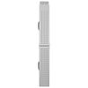 vidaXL Ramp de Chargement 2 pcs Argent 186 x 23 x 4,5 cm
