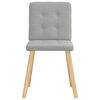 vidaXL Chaises &agrave; manger lot de 6 gris nuage tissu