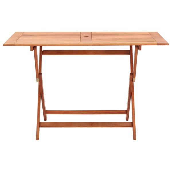 vidaXL Ensemble &agrave; manger d'ext&eacute;rieur 5 pcs noir Bois eucalyptus solide