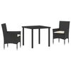 vidaXL Ensemble de salle &agrave; manger pour jardin 9 pcs Gris clair