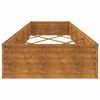 vidaXL Lit sur&eacute;lev&eacute; de jardin 387x100x36 cm acier corten