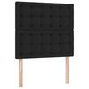 vidaXL Lit ottoman avec matelas noir 80x200 cm similicuir