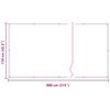 vidaXL &Eacute;cran de balcon Terre cuite 110 x 800 cm Tissu Oxford