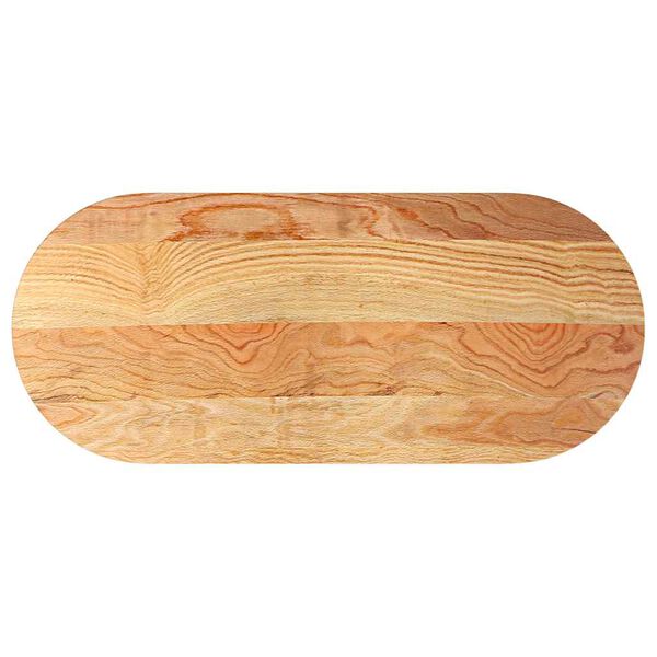 vidaXL Dessus de table 140x60x4 cm bois de ch&ecirc;ne massif ovale