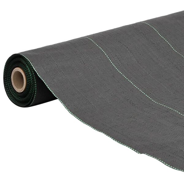 vidaXL Membrane anti-mauvaises herbes noir 4x25 m PP