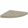 vidaXL &Eacute;tag&egrave;res d'angle flottantes 4 pcs ch&ecirc;ne 35x35x3,8 cm MDF