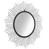 vidaXL Miroir mural &Eacute;clat de soleil 80 cm Noir