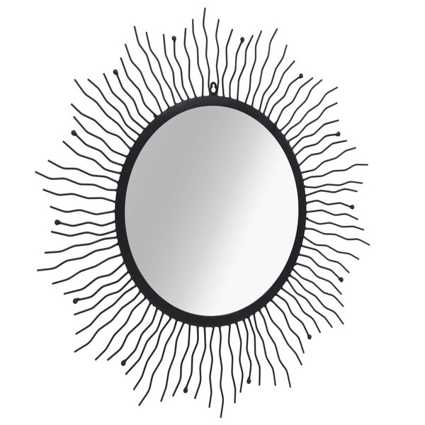vidaXL Miroir mural &Eacute;clat de soleil 80 cm Noir
