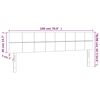 vidaXL T&ecirc;tes de lit 2 pcs Bleu 90x5x78/88 cm Tissu