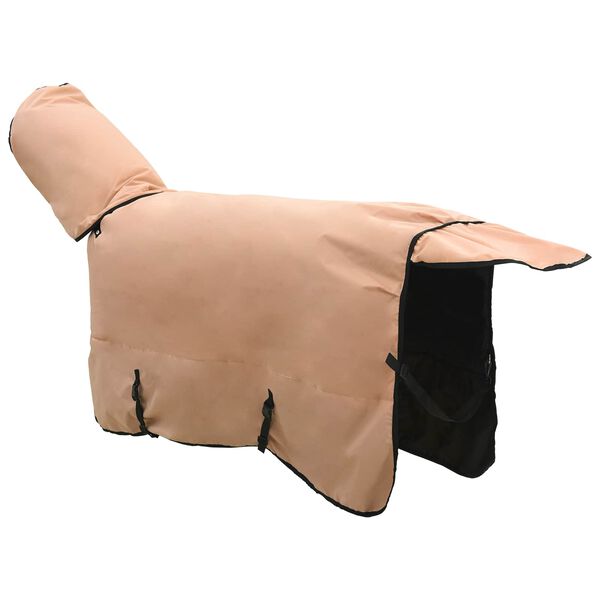 vidaXL Couverture &Eacute;quine Cappuccino 85 cm Polyester