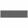 vidaXL Coussin de t&ecirc;te de lit Hanko gris fonc&eacute; 180 cm tissu