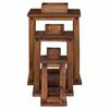 vidaXL Lanterne 3 pcs Naturel Bois d'Acajou
