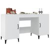 vidaXL Bureau Blanc 140x50x75 cm Bois d'ing&eacute;nierie