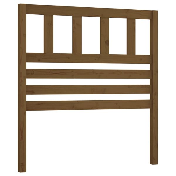 vidaXL T&ecirc;te de lit Marron miel 106x4x100 cm Bois massif de pin