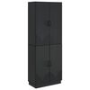 vidaXL Ensemble de Meubles 2 pc Noir Bois d'ing&eacute;nierie