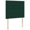 vidaXL Sommier &agrave; lattes de lit et matelas Vert fonc&eacute; 120x200cm Velours