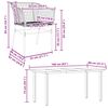 vidaXL Ensemble &agrave; manger jardin 5pcs marron poly rotin verre